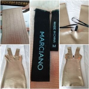Guess Marciano golden bandage mini dress